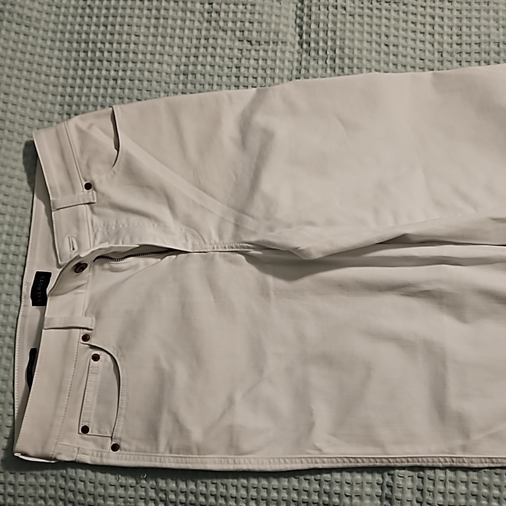 Talbots 8 white ankle jean EUC